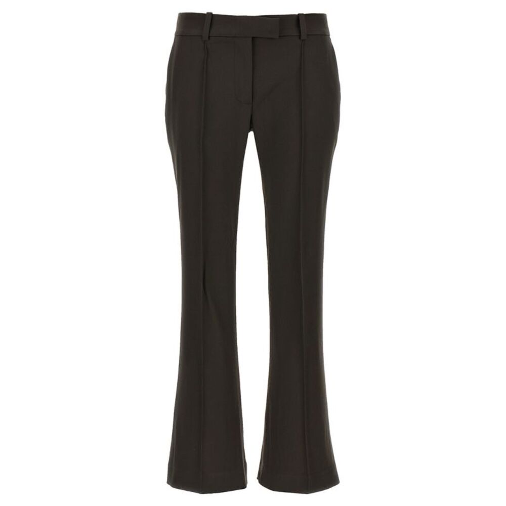 The Attico Brown Virgin Wool Flared Women's Pants